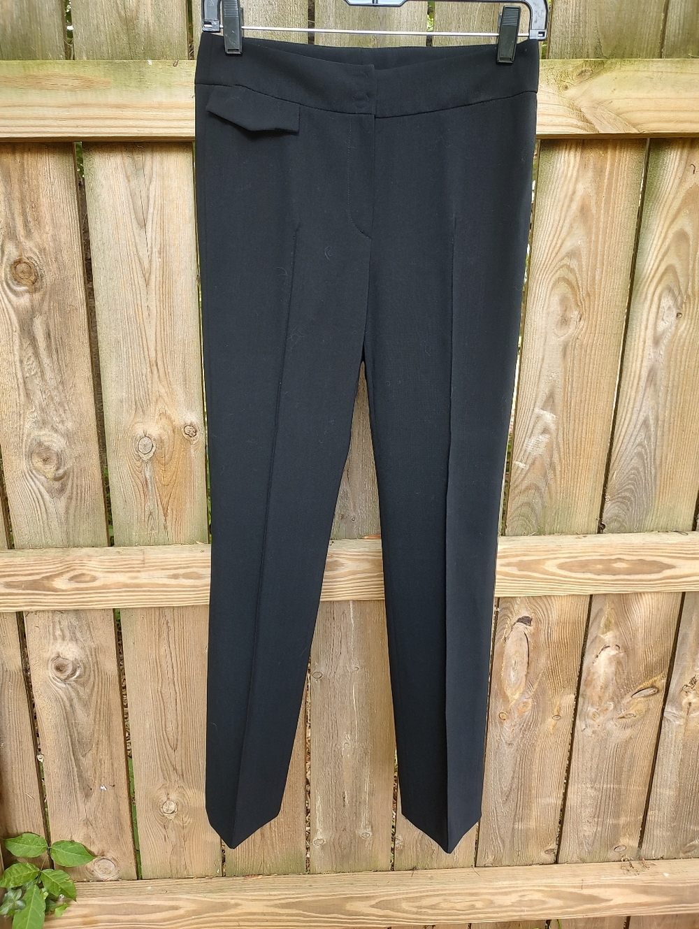 🏵️ Akris Punto Black Wool Straight Leg Professional Trousers